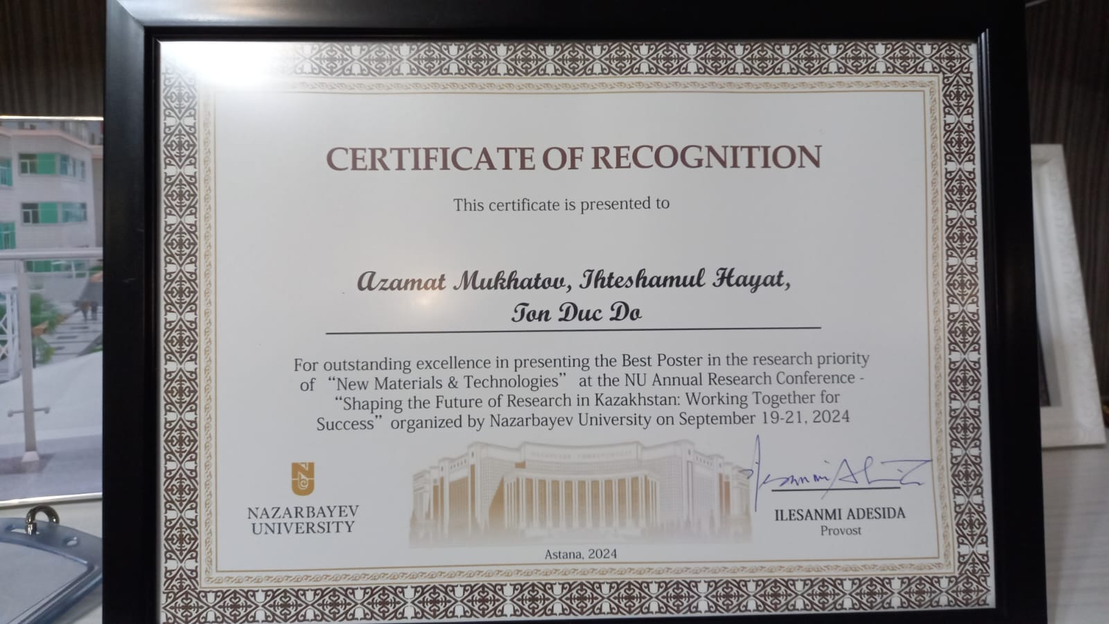 Prof Ton is ranked in the top 2% of scientists by citations again, along with receiving a recent award related two new challenging MHES projects focused on nanorobots. Congrats to Azamat (postdoc) and Ihtesham (2nd-year master student). https://nu.edu.kz/news/nu-professors-recognized-among-the-world-s-leading-scientists-once-more 
