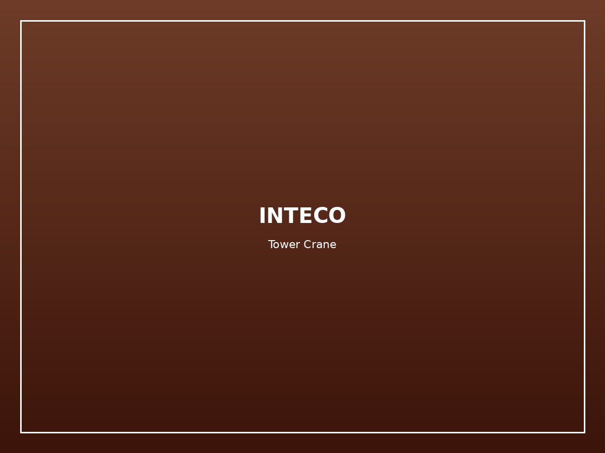 INTECO Tower Crane