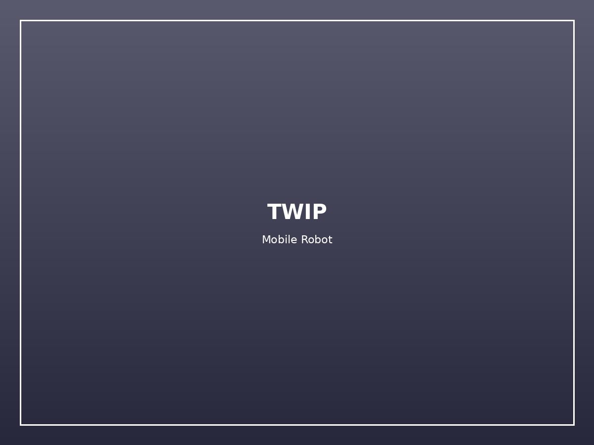 TWIP Mobile Robot